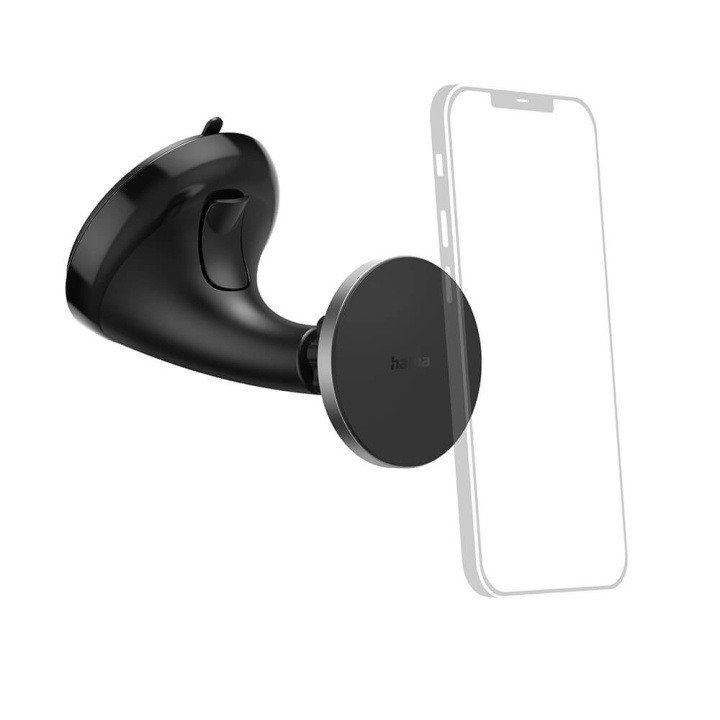 Hama Mobile Phone Holder Magnetic for Windshield in the group CAR / Car holders / Car holder smartphone at TP E-commerce Nordic AB (C49466)