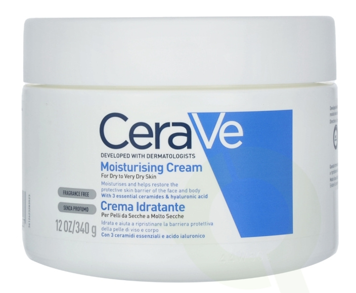 Cerave Moisturising Cream 340 gr For Dry To Very Dry Skin in the group BEAUTY & HEALTH / Skin care / Body health / Body lotion at TP E-commerce Nordic AB (C49615)