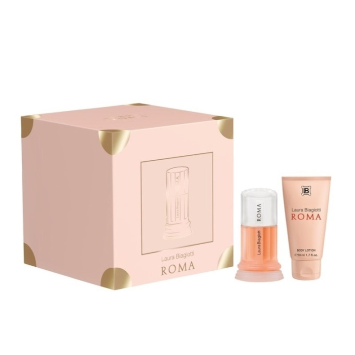 Laura Biagiotti Giftset Laura Biagiotti Roma Edt 25ml + Body Lotion 50ml in the group BEAUTY & HEALTH / Gift sets / Gift sets for her at TP E-commerce Nordic AB (C49860)
