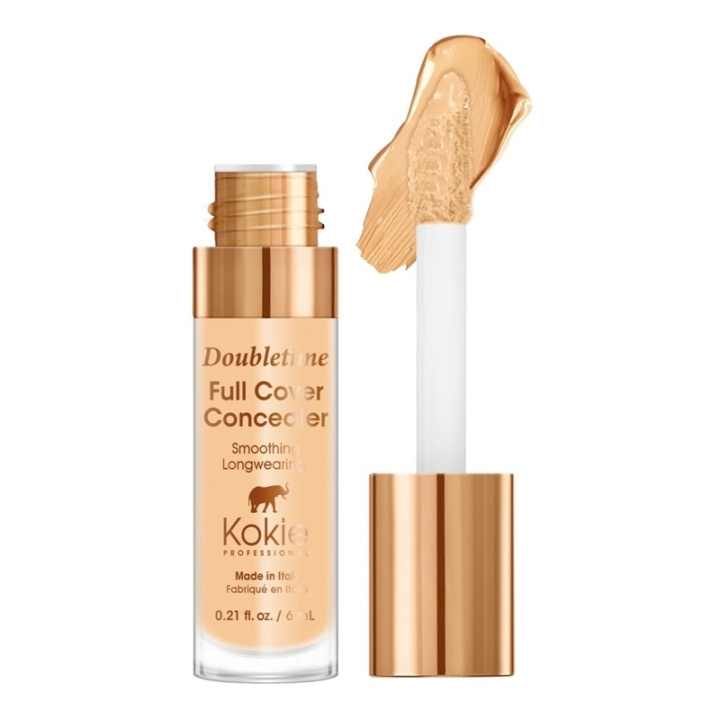 Kokie Cosmetics Kokie Doubletime Full Cover Concealer - 101 Medium Golden in the group BEAUTY & HEALTH / Makeup / Facial makeup / Concealer at TP E-commerce Nordic AB (C49869)