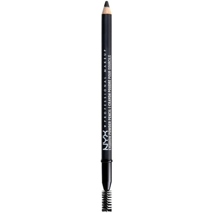 NYX PROF. MAKEUP Eyebrow Powder Pencil - Black in the group BEAUTY & HEALTH / Makeup / Eyes & Eyebrows / Brow pencils at TP E-commerce Nordic AB (C49880)