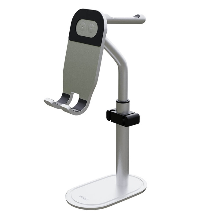 Desire2 Headrest Pro Stand For headphone and phone silver in the group HOME ELECTRONICS / Audio & Picture / Headphones & Accessories / Accessories at TP E-commerce Nordic AB (C49912)
