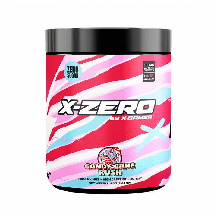 X-GAMER X-Zero 160 gram Candy Cane in the group COMPUTERS & PERIPHERALS / GAMING / Energydrinks for gamers at TP E-commerce Nordic AB (C49933)