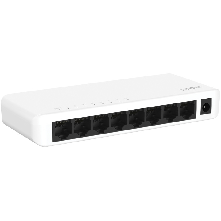 Strong 8-port Gigabitswitch Vit in the group COMPUTERS & PERIPHERALS / Network / Switches / 10/100/1000Mbps at TP E-commerce Nordic AB (C49973)