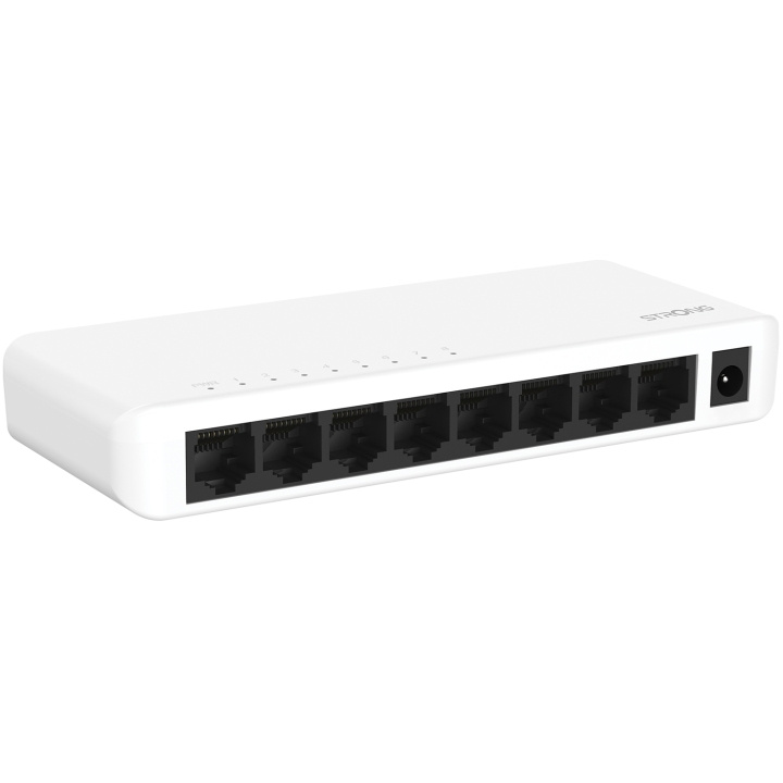 Strong 8-port Gigabitswitch Vit in the group COMPUTERS & PERIPHERALS / Network / Switches at TP E-commerce Nordic AB (C49973)