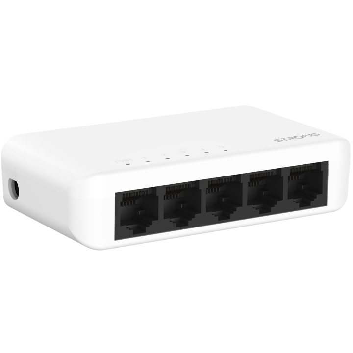Strong 5-port Gigabitswitch Vit in the group COMPUTERS & PERIPHERALS / Network / Switches at TP E-commerce Nordic AB (C49974)
