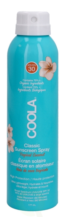 Coola Classic Body Sunscreen Spray SPF30 177 ml Tropical Coconut in the group BEAUTY & HEALTH / Skin care / Tanning / Sunscreen at TP E-commerce Nordic AB (C49985)
