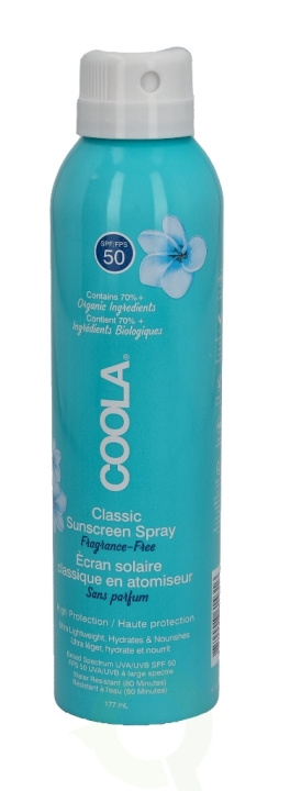 Coola Classic Body Sunscreen Spray SPF50 177 ml Unscented in the group BEAUTY & HEALTH / Skin care / Tanning / Sunscreen at TP E-commerce Nordic AB (C49987)