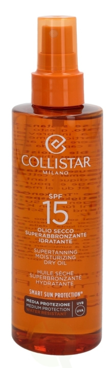 Collistar Supertanning Dry Oil SPF15 200 ml Moisturizing Dry Oil in the group BEAUTY & HEALTH / Skin care / Tanning / Sunscreen at TP E-commerce Nordic AB (C50033)
