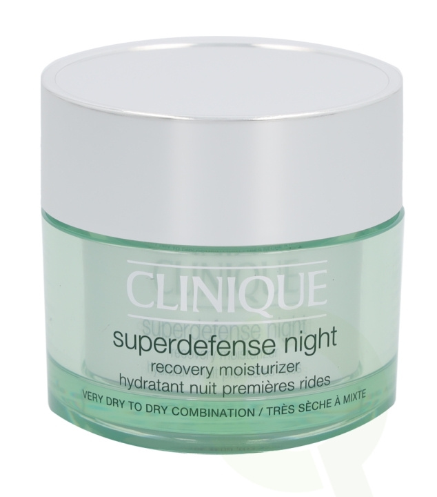 Clinique Superdefense Night Recovery Moisturizer 50 ml Very Dry to Dry Combination 1,2 in the group BEAUTY & HEALTH / Skin care / Face / Face creams at TP E-commerce Nordic AB (C50239)