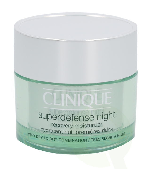 Clinique Superdefense Night Recovery Moisturizer 50 ml Very Dry to Dry Combination 1,2 in the group BEAUTY & HEALTH / Skin care / Face / Night cream at TP E-commerce Nordic AB (C50239)