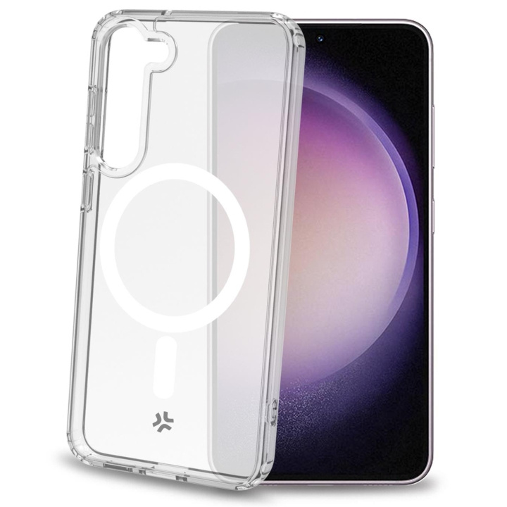 Celly Gelskinmag Magnetic TPU Cover Galaxy S23 5G / Enterprise Ed Transparent in the group SMARTPHONE & TABLETS / Phone cases / Samsung at TP E-commerce Nordic AB (C51489)