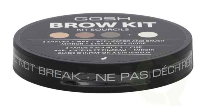 Gosh Brow Kit 8.96 g 3 Shades/Wax/Applicator & Brush in the group BEAUTY & HEALTH / Makeup / Eyes & Eyebrows / Eyebrow kits at TP E-commerce Nordic AB (C51668)