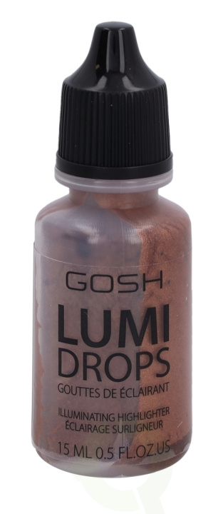 Gosh Lumi Drops Illuminating Highlighter 15 ml 006 Bronze in the group BEAUTY & HEALTH / Makeup / Facial makeup / Contour/Highlight at TP E-commerce Nordic AB (C51691)