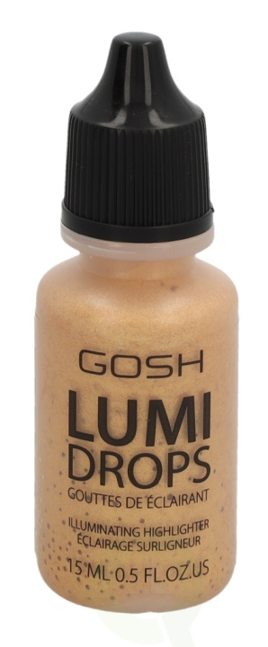 Gosh Lumi Drops Illuminating Highlighter 15 ml 014 Gold in the group BEAUTY & HEALTH / Makeup / Facial makeup / Contour/Highlight at TP E-commerce Nordic AB (C51693)