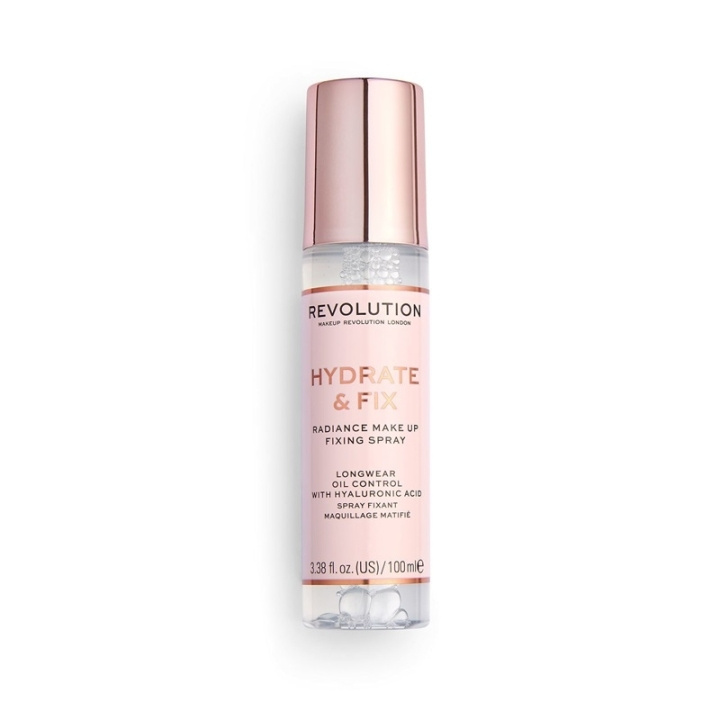 Makeup Revolution Hydrate & Fix Fixing Spray 100ml in the group BEAUTY & HEALTH / Makeup / Facial makeup / Primer at TP E-commerce Nordic AB (C51939)