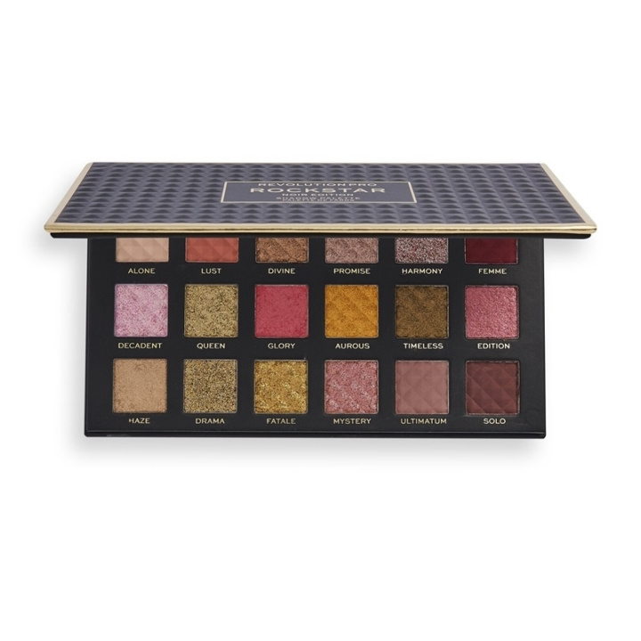 Makeup Revolution PRO Rockstar Shadow Palette Noir Edition in the group BEAUTY & HEALTH / Makeup / Eyes & Eyebrows / Eye shadows at TP E-commerce Nordic AB (C51956)
