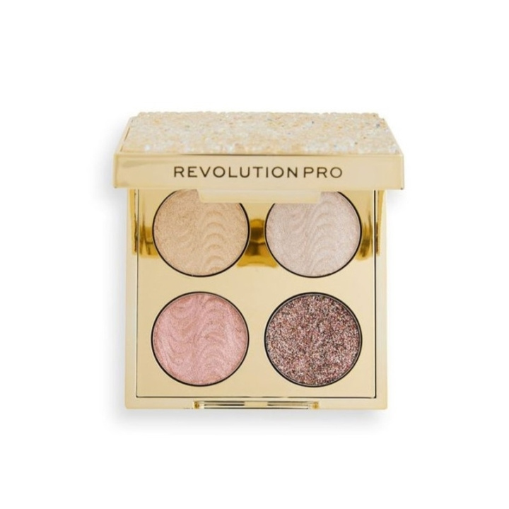 Makeup Revolution PRO Crystal Eye Quad Champagne Crystal in the group BEAUTY & HEALTH / Makeup / Eyes & Eyebrows / Eye shadows at TP E-commerce Nordic AB (C51959)