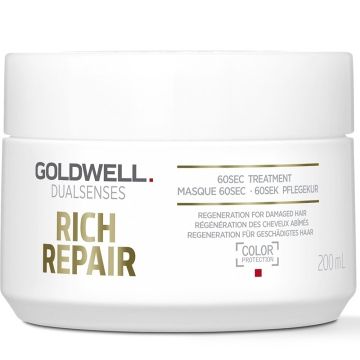 Goldwell Dualsenses Rich Repair 60sec Treatment 200ml in the group BEAUTY & HEALTH / Hair & Styling / Hair care / Hair Mask at TP E-commerce Nordic AB (C51966)