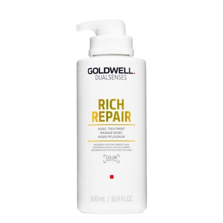 Goldwell Dualsenses Rich Repair 60sec Treatment 500ml in the group BEAUTY & HEALTH / Hair & Styling / Hair care / Hair Mask at TP E-commerce Nordic AB (C51969)