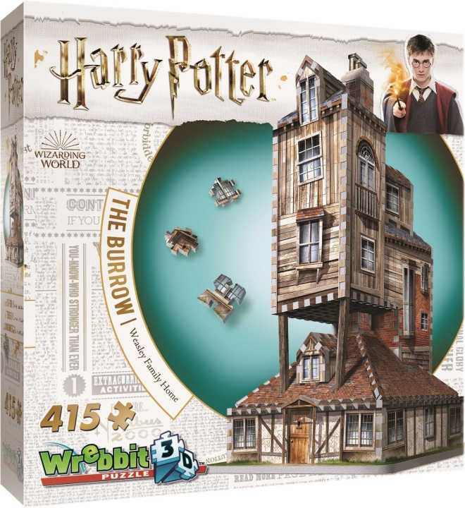 Wizarding World: Harry Potter Wrebbit The Burrow 3D-pussel in the group TOYS, KIDS & BABY PRODUCTS / Toys / Puzzles at TP E-commerce Nordic AB (C52021)