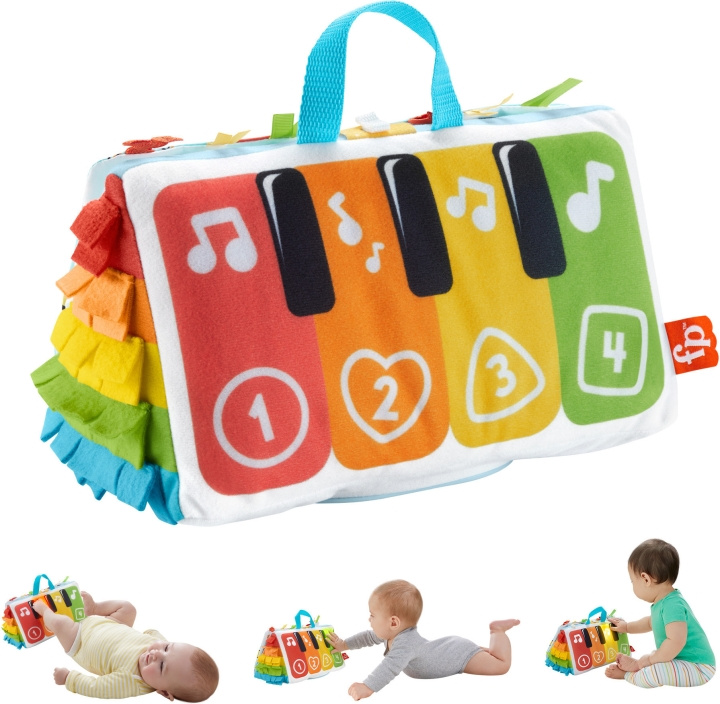 Fisher-Price Kick & Play Soft Piano - första piano in the group TOYS, KIDS & BABY PRODUCTS / Baby toys / Activity toys at TP E-commerce Nordic AB (C52102)