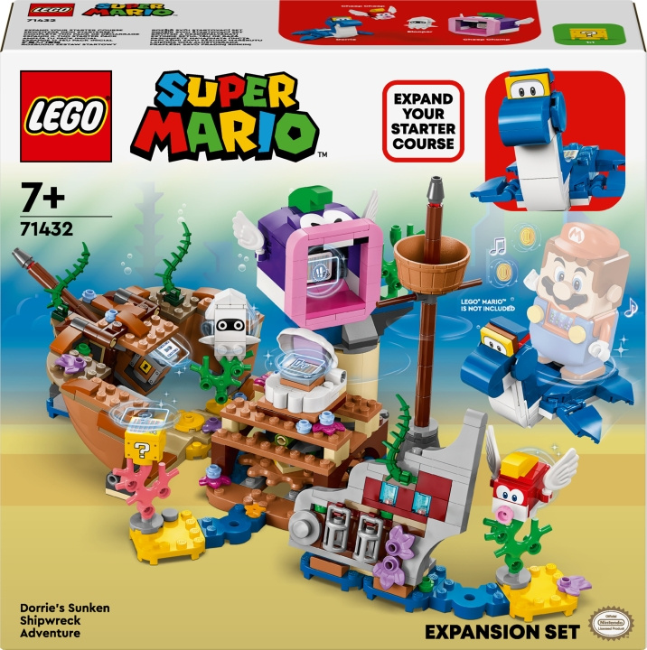 LEGO Super Mario 71432 - Dorrie\'s Sunken Shipwreck Adventure Expansion Set in the group TOYS, KIDS & BABY PRODUCTS / Toys / Building toys / Lego at TP E-commerce Nordic AB (C52135)