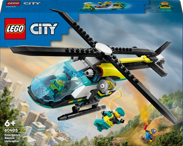 LEGO City Great Vehicles 60405 - Emergency Rescue Helicopter in the group TOYS, KIDS & BABY PRODUCTS / Toys / Building toys / Lego at TP E-commerce Nordic AB (C52200)