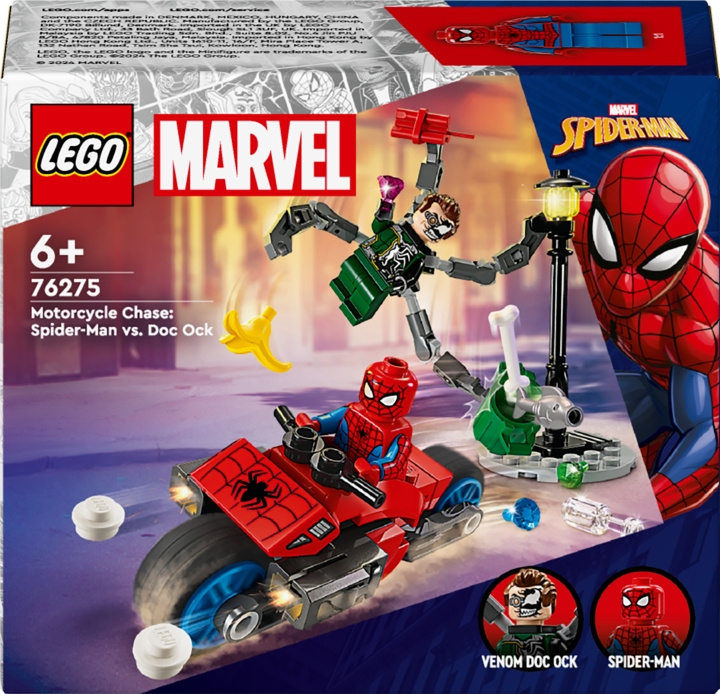 LEGO Super Heroes Marvel 76275 - Motorcycle Chase: Spider-Man vs. Doc Ock in the group TOYS, KIDS & BABY PRODUCTS / Toys / Building toys / Lego at TP E-commerce Nordic AB (C52212)
