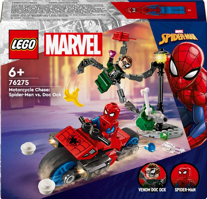 LEGO Super Heroes Marvel 76275 - Motorcycle Chase: Spider-Man vs. Doc Ock in the group TOYS, KIDS & BABY PRODUCTS / Toys / Building toys / Lego at TP E-commerce Nordic AB (C52212)