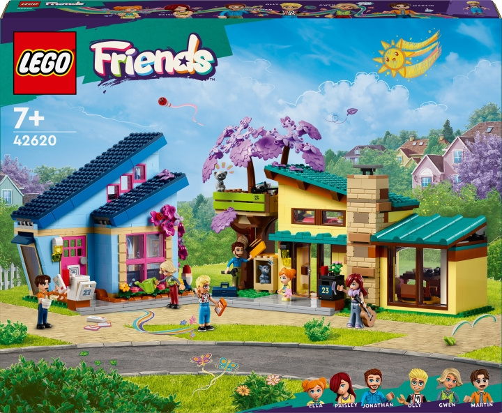 LEGO Friends 42620 - Olly and Paisley\'s Family Houses in the group TOYS, KIDS & BABY PRODUCTS / Toys / Building toys / Lego at TP E-commerce Nordic AB (C52245)