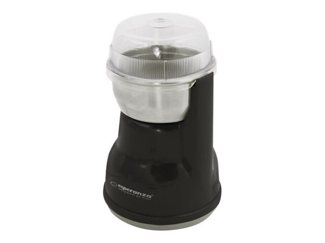 Esperanza LUNGO Kaffekvarn 160W Svart in the group HOME, HOUSEHOLD & GARDEN / Household appliances / Coffee makers and accessories / Coffee grinders at TP E-commerce Nordic AB (C52339)