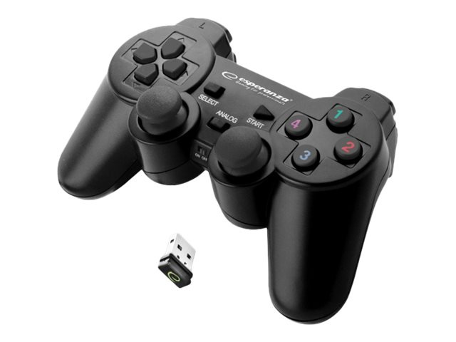 Esperanza GLADIATOR Gamepad PC Sony PlayStation 3 Svart in the group HOME ELECTRONICS / Game consoles & Accessories / Sony PlayStation 3 at TP E-commerce Nordic AB (C52351)