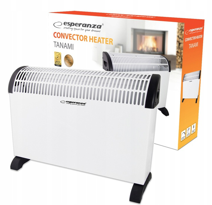 Esperanza Convector Heater 750W / 1250W / 2000W in the group HOME, HOUSEHOLD & GARDEN / Fans & Climate products / Radiators at TP E-commerce Nordic AB (C52394)