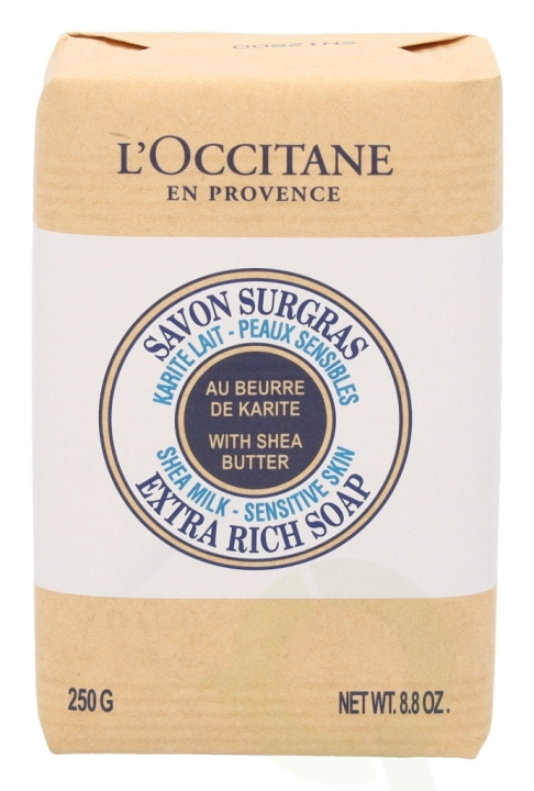 L\'Occitane Shea Milk Extra Rich Soap 250 gr Sensitive Skin in the group BEAUTY & HEALTH / Skin care / Body health / Bath & Shower gels at TP E-commerce Nordic AB (C52593)