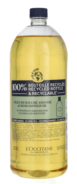 L\'Occitane Almond Shower Oil - Refill 500 ml in the group BEAUTY & HEALTH / Skin care / Body health / Bath & Shower gels at TP E-commerce Nordic AB (C52598)