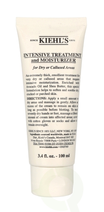 Kiehls Kiehl\'s Intensive Treatment and Moisturizer 100 ml in the group BEAUTY & HEALTH / Manicure / Pedicure / Foot care at TP E-commerce Nordic AB (C52655)