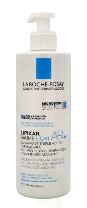La Roche-Posay LRP Lipikar Light AP+M Triple-Action Balm 400 ml in the group BEAUTY & HEALTH / Skin care / Body health / Body lotion at TP E-commerce Nordic AB (C52913)