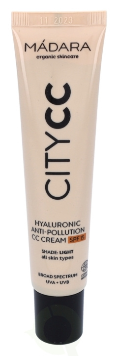 Madara Hyaluronic Anti-Pollution CC Cream SPF15 40 ml Light, All Skin Types in the group BEAUTY & HEALTH / Makeup / Facial makeup / CC/BB Cream at TP E-commerce Nordic AB (C53481)