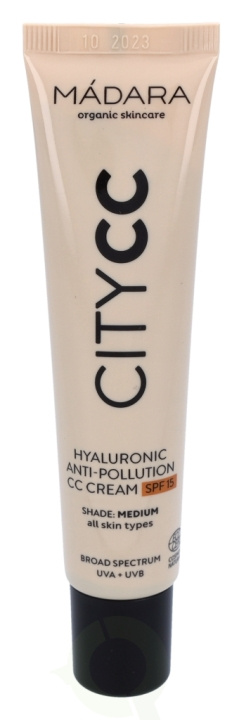 Madara Hyaluronic Anti-Pollution CC Cream SPF15 40 ml Medium - For All Skin Types in the group BEAUTY & HEALTH / Makeup / Facial makeup / CC/BB Cream at TP E-commerce Nordic AB (C53482)