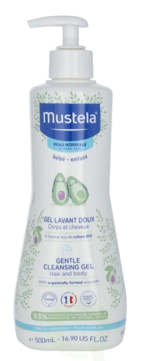 Mustela Gentle Cleansing Gel 500 ml Hair And Body in the group BEAUTY & HEALTH / Skin care / Body health / Bath & Shower gels at TP E-commerce Nordic AB (C53833)