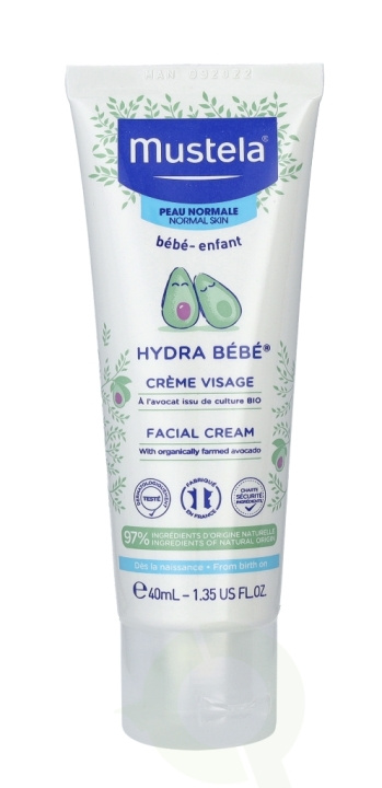 Mustela Hydra Bebe Facial Cream 40 ml Normal Skin in the group BEAUTY & HEALTH / Skin care / Face / Face creams at TP E-commerce Nordic AB (C53845)