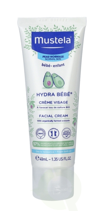Mustela Hydra Bebe Facial Cream 40 ml Normal Skin in the group BEAUTY & HEALTH / Skin care / Face / Day cream at TP E-commerce Nordic AB (C53845)