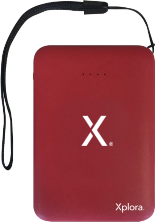 Xplora Power Bank reservströmkälla, 5000 mAh, röd in the group SMARTPHONE & TABLETS / Chargers & Cables / Powerbanks at TP E-commerce Nordic AB (C54055)