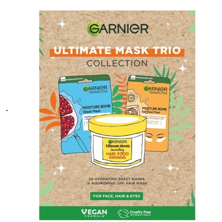 Garnier Ultimate Mask Trio 3pcs in the group BEAUTY & HEALTH / Skin care / Face / Masks at TP E-commerce Nordic AB (C54111)