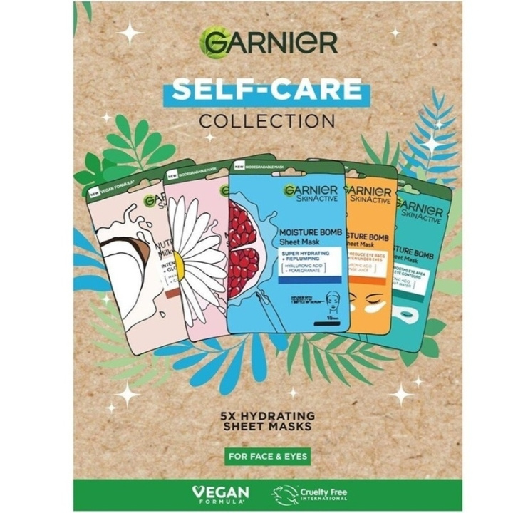 Garnier Selfcare Collection 5 Hydrating Sheet Masks in the group BEAUTY & HEALTH / Skin care / Face / Masks at TP E-commerce Nordic AB (C54115)