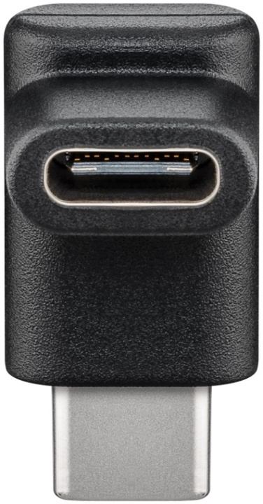 Goobay Adapter USB-C™ till USB-C™ 90°, svart USB-C™ uttag > USB-C™ plugg in the group COMPUTERS & PERIPHERALS / Computer cables / USB / USB-C at TP E-commerce Nordic AB (C54138)