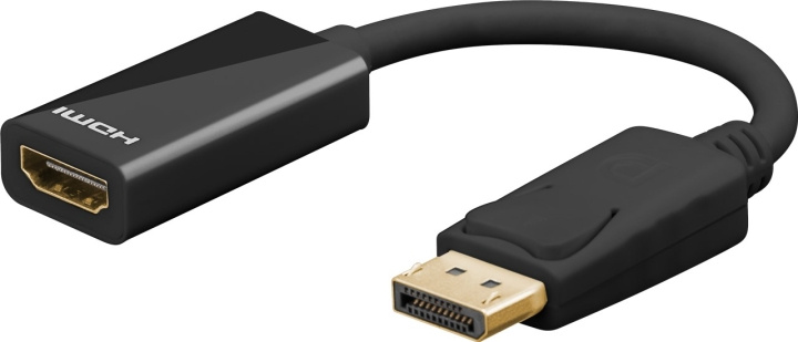 Goobay DisplayPort™/HDMI™-adapterkabel 1.2, Guldpläterad Displayport™ plugg > HDMI™-uttag (typ A) in the group COMPUTERS & PERIPHERALS / Computer cables / DisplayPort / Adapters at TP E-commerce Nordic AB (C54148)