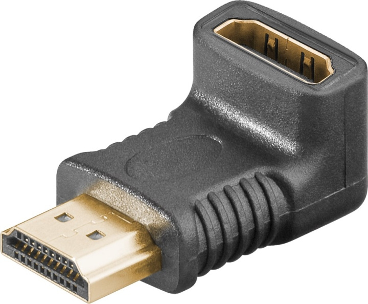 Goobay HDMI™ vinkeladapter 270°, guldpläterad, 8K @ 60 Hz HDMI™-uttag (typ A) > HDMI™ kontakt (typ A) 270 ° in the group HOME ELECTRONICS / Cables & Adapters / HDMI / Adapters at TP E-commerce Nordic AB (C54161)