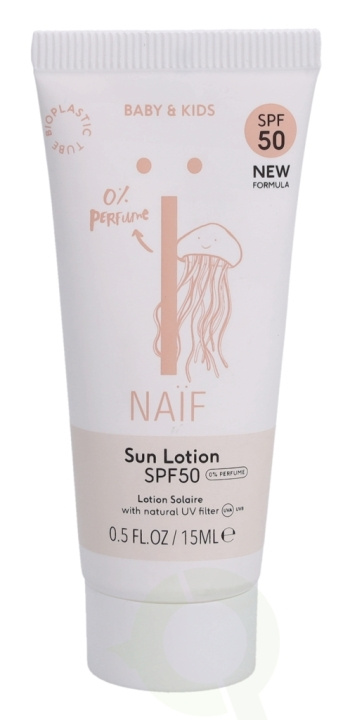 Naif Sunscreen Lotion For Baby & Kids SPF50 15 ml in the group BEAUTY & HEALTH / Skin care / Tanning / Sunscreen at TP E-commerce Nordic AB (C54196)